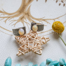 Load image into Gallery viewer, 925 Silver Plated Copper Ring With Opal Stone/Wholesale 925 Sterling Silver Synthetic Opal Ring/Silver Blue Fire Opal Jewelry