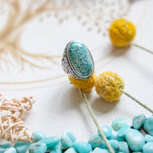 Load image into Gallery viewer, Charming new jewelry 925 sterling silver turquoise ring gemstone ring(PCS)