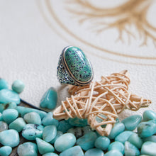 Load image into Gallery viewer, Charming new jewelry 925 sterling silver turquoise ring gemstone ring(PCS)