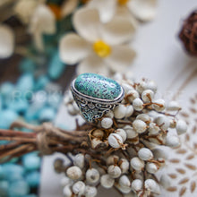 Load image into Gallery viewer, Charming new jewelry 925 sterling silver turquoise ring gemstone ring(PCS)