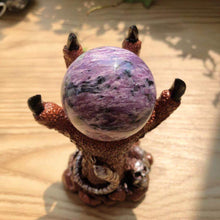 Load image into Gallery viewer, Charoite sphere wholesale natural crystal sphere polished crystal decorative balls  sphere(KG)