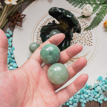 Load image into Gallery viewer, Green Aventurine sphere  wholesale natural crystal sphere polished crystal decorative balls  sphere(KG)