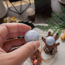Load image into Gallery viewer, Blue calcite sphere wholesale natural crystal sphere polished crystal decorative balls  sphere(KG)