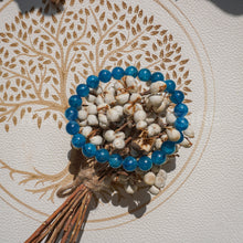 Load image into Gallery viewer, Handmade blue apatite bracelet Quartz Gemstone Bead Bracelet Beads Stretch Bracelet(PCS)