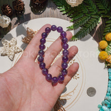 Load image into Gallery viewer, Handmade Amethyst Quartz Gemstone Bead Bracelet Beads Stretch Bracelet(PCS)