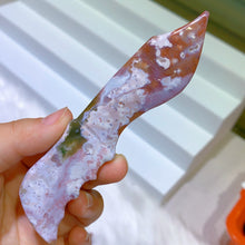 Load image into Gallery viewer, 12cm ocean jasper knife
