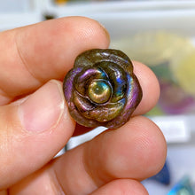 Load image into Gallery viewer, strong flash labradorite rose
