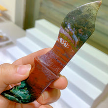 Load image into Gallery viewer, 12cm ocean jasper knife
