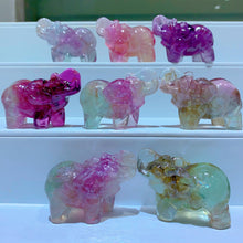 Load image into Gallery viewer, very cute fluorite elephant
