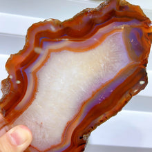 Load image into Gallery viewer, natural polished carnelian slice
