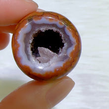 Load image into Gallery viewer, very cute druzy agate geode
