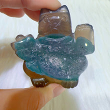 Load image into Gallery viewer, druzy agate lucky cat
