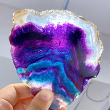 Load image into Gallery viewer, rainbow fluorite slice
