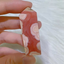 Load and play video in Gallery viewer, 47 mm high quality rhodochrosite point
