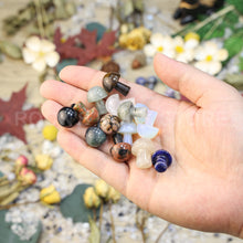 Load image into Gallery viewer, crystal healing stones gifts small size cute shape multi materials available unique gifts crystal mushroom(PCS)
