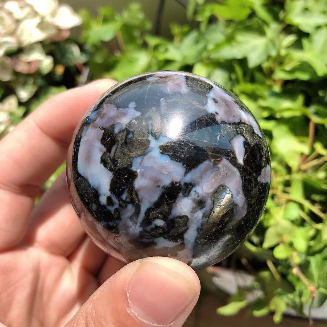 Gabbro sphere  wholesale natural crystal sphere polished crystal decorative balls  sphere (KG)