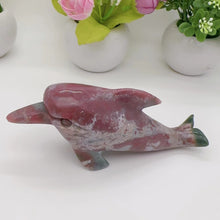 Load image into Gallery viewer, very beautiful pink ocean jasper dolphins
