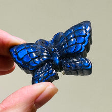 Load image into Gallery viewer, Full Blue Strong Flash  Labradorite Butterfly Carving
