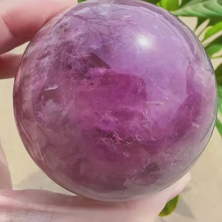 pink sea fluorite sphere pink fluorite ball fluorite sphere