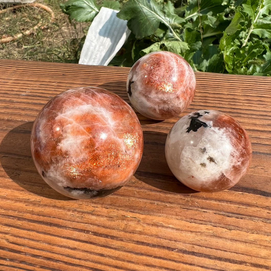 High Grade Golden Sunstone Spheres